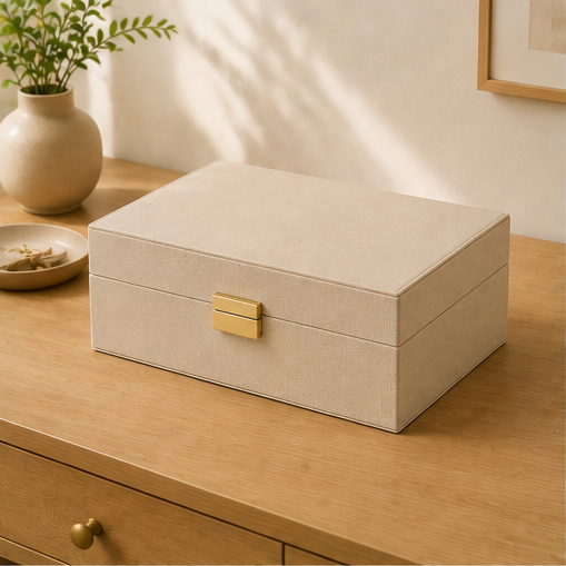 Jewelry Organizer Box with Compartments