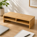 Bamboo Monitor Stand with Storage