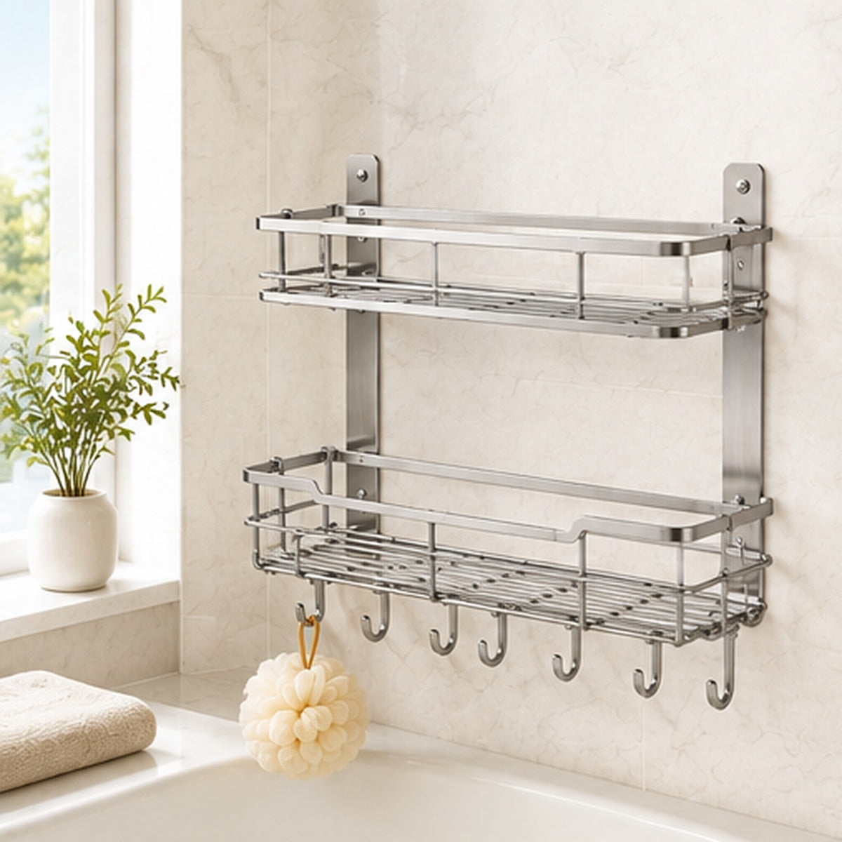 Wall-Mount Shower Caddy
