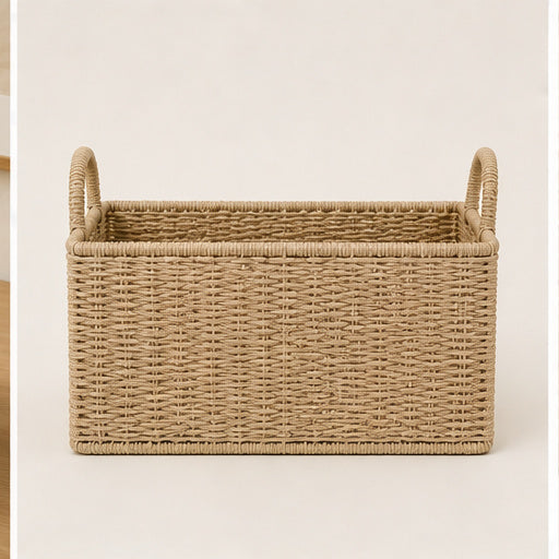 Woven Storage Basket with Handles