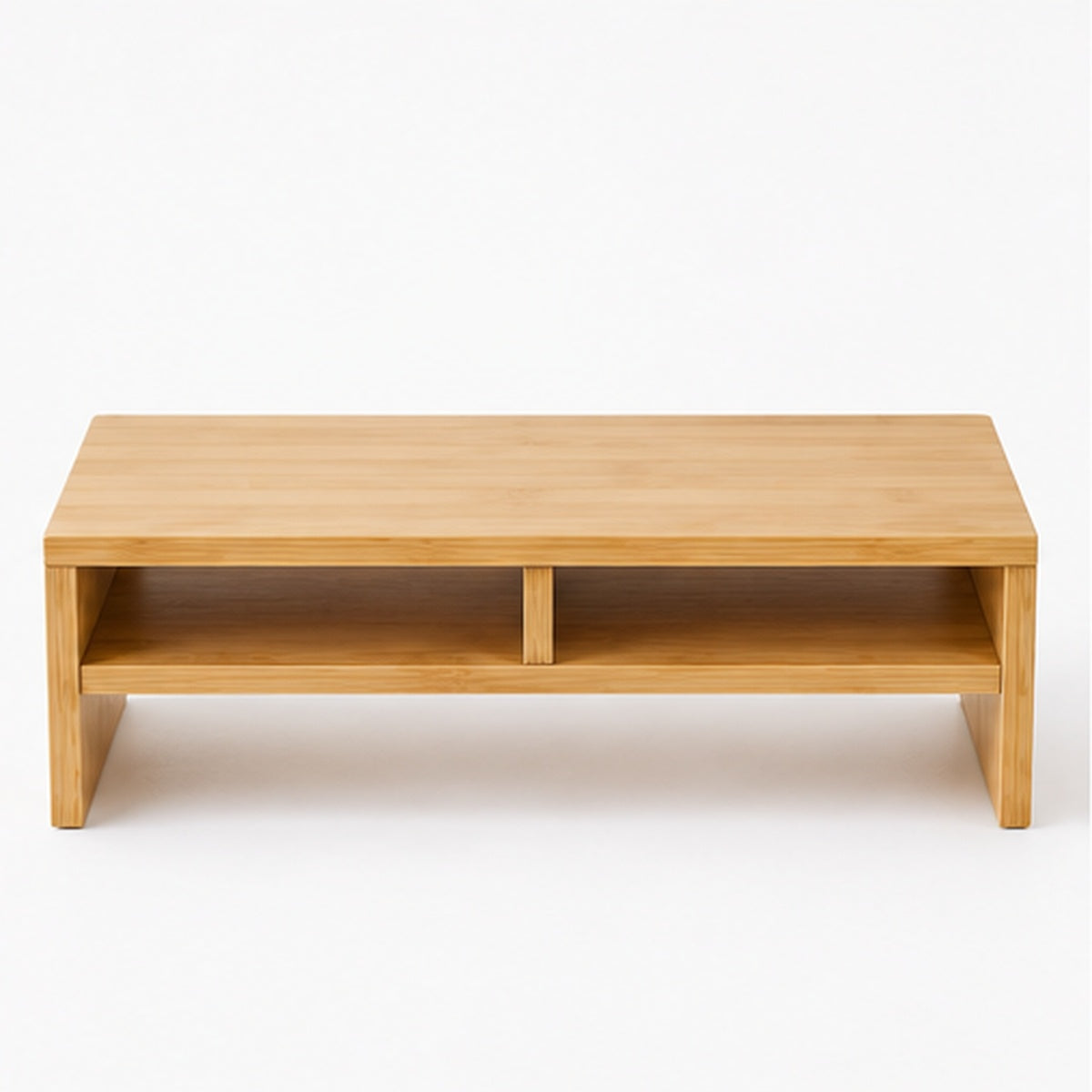 Bamboo Monitor Stand with Storage
