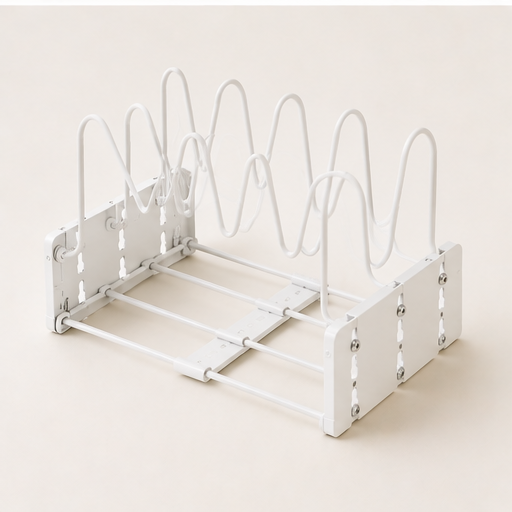 Adjustable Pot Lid Organizer