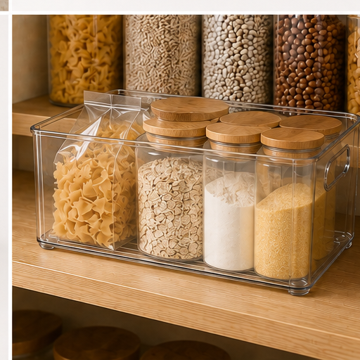 Clear Pantry Storage Bin