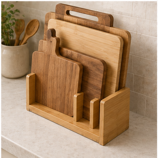 Bamboo Cutting Board Holder
