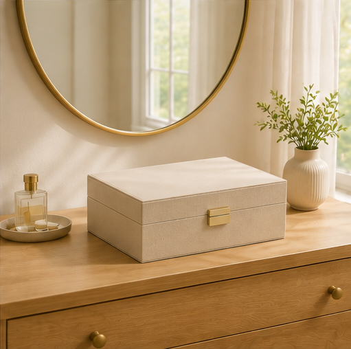 Jewelry Organizer Box with Compartments