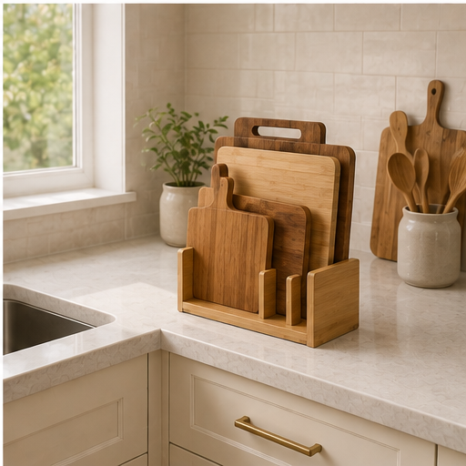 Bamboo Cutting Board Holder