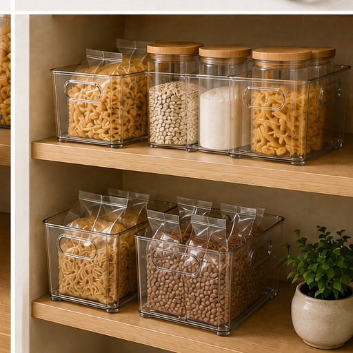 Clear Pantry Storage Bin