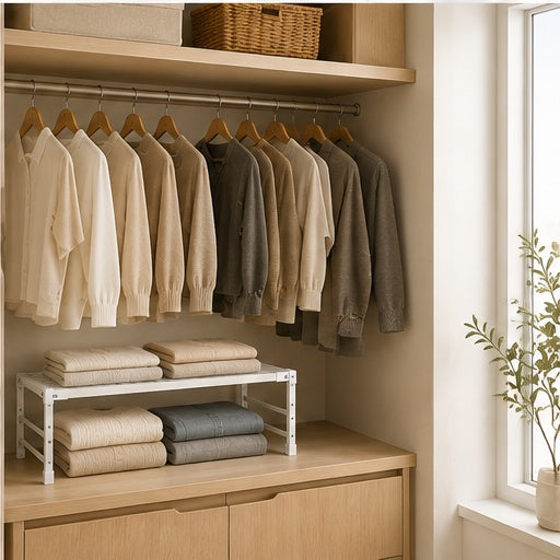 Adjustable Closet Shelf Organizer
