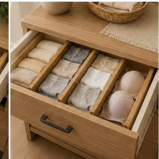 Bamboo Drawer Divider Set